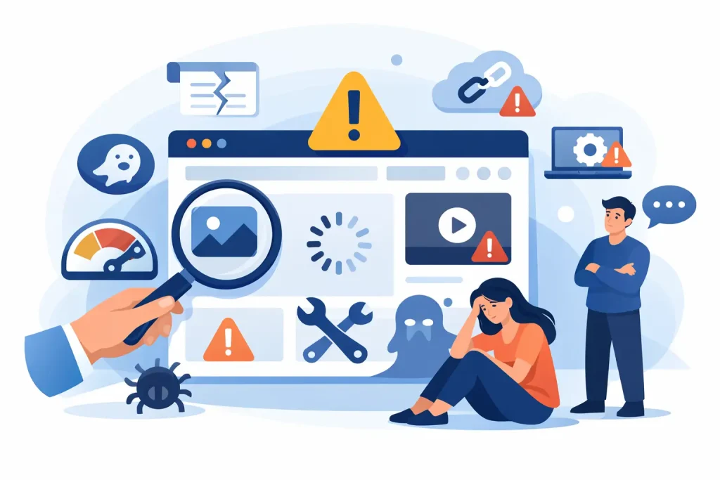 Scopri di più sull'articolo 9 segnali sito web non pronto da verificare