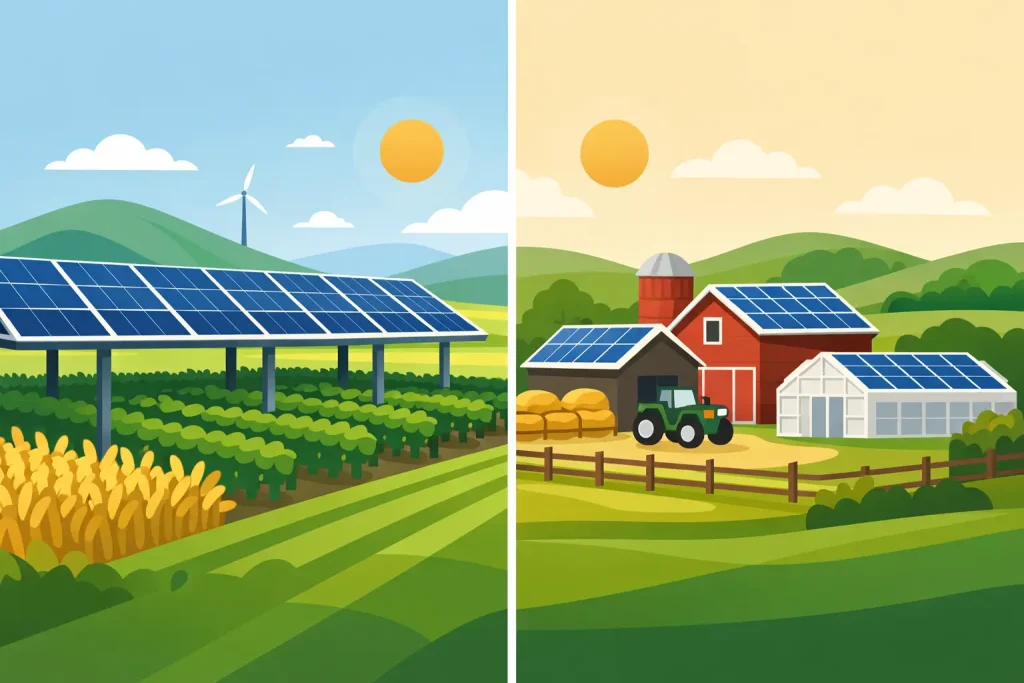 Scopri di più sull'articolo Agrivoltaico e agrisolare a confronto