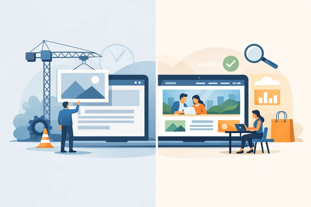 Scopri di più sull'articolo Sito placeholder vs sito operativo